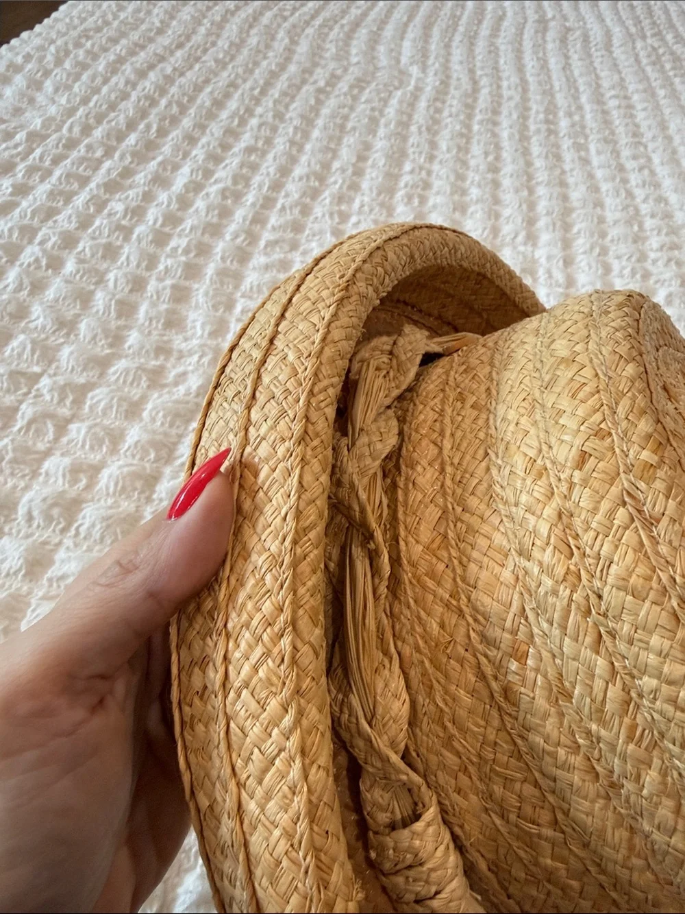 Liz Claiborne Braided Straw Sun Hat - Natural Tan